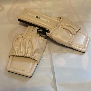 Zara square foot sandal